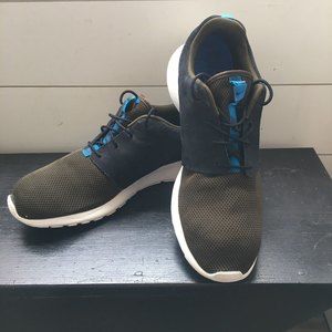 Nike Men's Roshe One 511881-009  Olive/Blue Running Shoes Sneakers Size 13